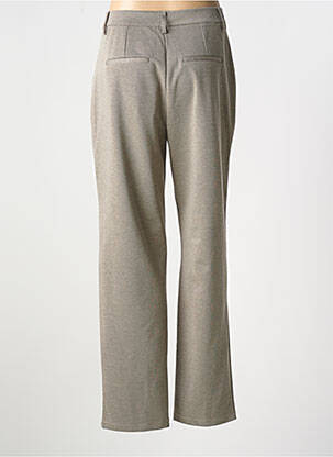 Pantalon droit stretch taille normale marron YEST femme