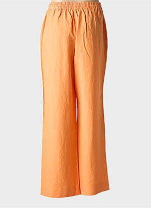 Pantalon droit taille élastique taille normale orange YEST femme