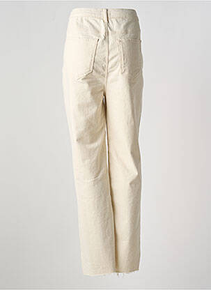 Jeans coupe droite stretch taille normale beige YEST femme