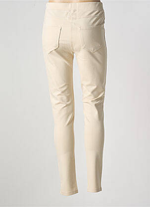 Pantalon slim taille élastique taille normale beige BASE LEVEL femme