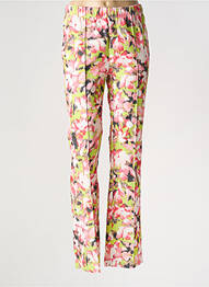 Pantalon slim taille élastique taille normale vert IVY BEAU femme