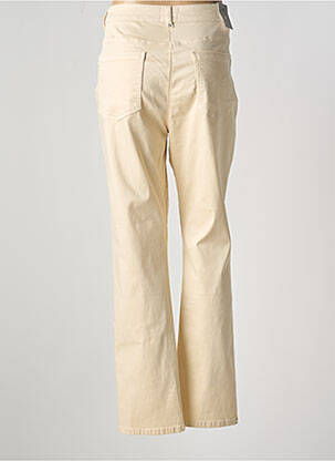 Pantalon slim tissage popeline taille normale beige JULIE GUERLANDE femme