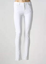 Jeans coupe slim stretch taille normale blanc BASE LEVEL femme