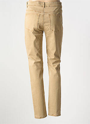Jeans coupe slim stretch taille normale marron YEST femme