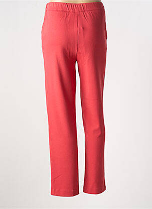 Pantalon droit stretch taille normale rouge YEST femme