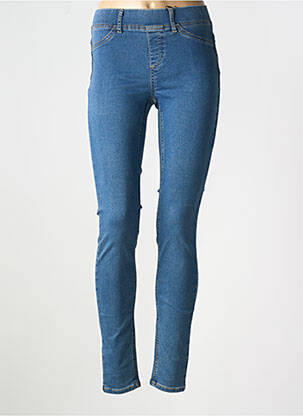 Jeans coupe slim stretch taille normale bleu BASE LEVEL femme