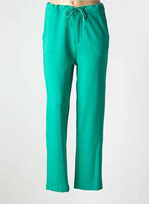 Pantalon droit stretch taille normale vert YEST femme