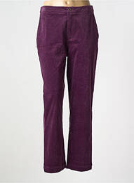 Pantalon droit stretch taille normale violet SURKANA femme