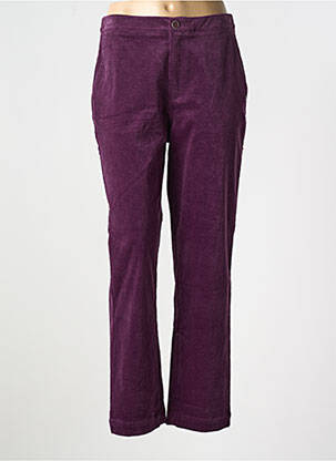 Pantalon droit stretch taille normale violet SURKANA femme