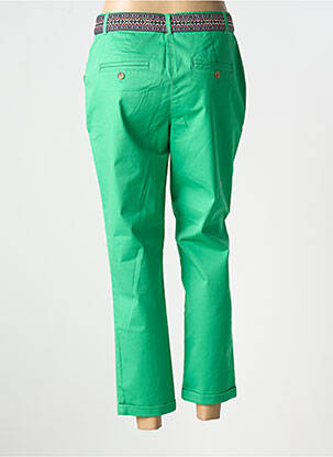 Pantalon 7/8 stretch taille normale vert JULIE GUERLANDE femme