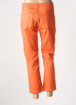 Pantalon 7/8 stretch taille normale orange DOLCEZZA femme