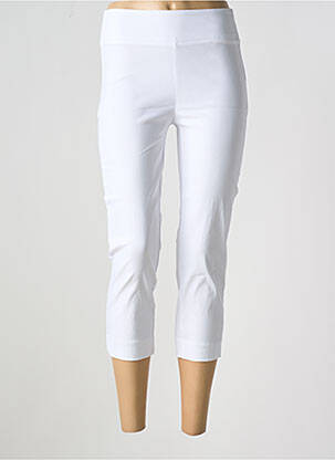 Pantacourt stretch taille normale blanc YEST femme