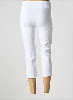 Pantacourt stretch taille normale blanc YEST femme