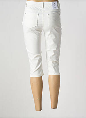 Pantacourt stretch taille normale blanc JULIE GUERLANDE femme