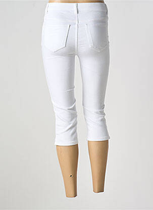 Pantacourt stretch taille normale blanc YEST femme