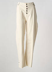 Jeans coupe droite beige YEST pour femme seconde vue