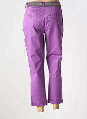 Pantalon 7/8 violet JULIE GUERLANDE pour femme seconde vue