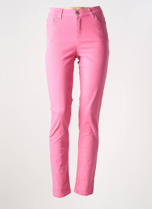Jeans coupe slim rose YEST pour femme
