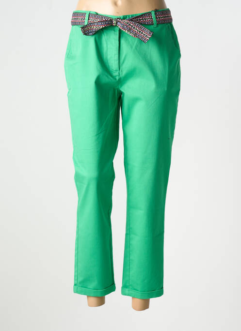 Pantalon 7/8 vert JULIE GUERLANDE pour femme