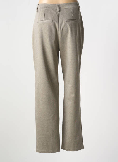 Pantalon droit marron YEST pour femme