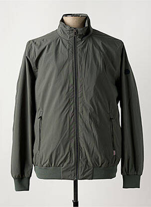 Coupe-vent poignets bords-côtes sans capuche vert CAMBRIDGE homme