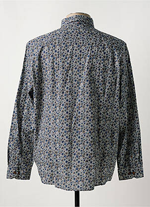 Chemise manches longues imprimé fleurs bleu CAMBRIDGE homme