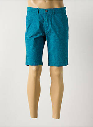 Bermuda taille à pinces taille normale bleu CAMBRIDGE homme