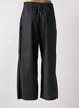 Pantalon large fermeture zip latéral taille haute noir SURKANA femme