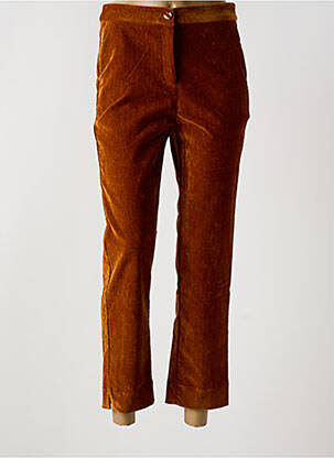 Pantalon 7/8 stretch taille normale orange SURKANA femme