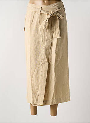 Jupe longue taille normale beige YEST femme