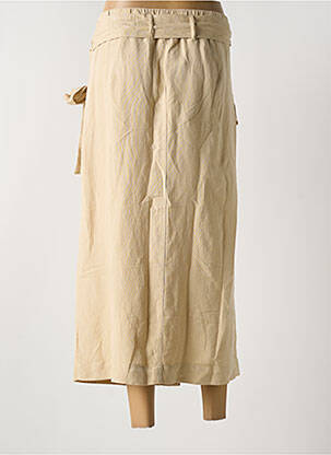 Jupe longue taille normale beige YEST femme