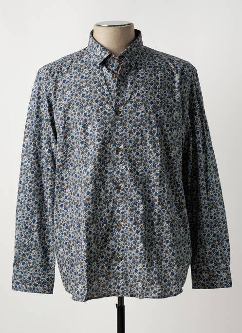 Chemise manches longues bleu CAMBRIDGE pour homme