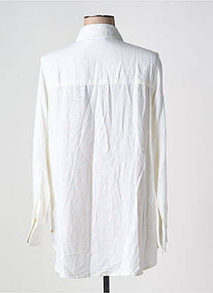 Chemisier coupe fluide manches longues blanc YEST femme