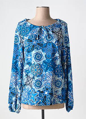 T-shirt manches longues manches longues bleu TOP SECRET femme
