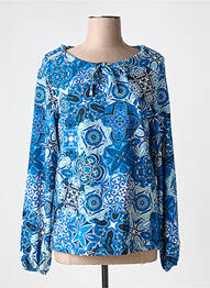 T-shirt manches longues manches longues bleu TOP SECRET femme