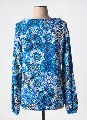 T-shirt manches longues manches longues bleu TOP SECRET femme