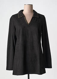 Blouse manches longues manches longues noir IVY BEAU femme