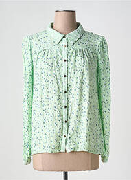Chemisier imprimé fantaisie manches longues vert YEST femme