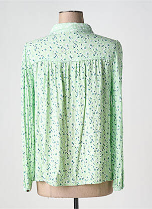 Chemisier imprimé fantaisie manches longues vert YEST femme