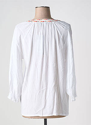Blouse imprimé fantaisie manches longues blanc YEST femme