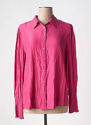 Chemisier coupe fluide manches longues rose IVY BEAU femme