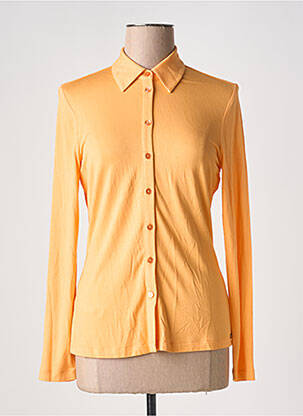 Chemisier coupe cintrée manches longues orange SURKANA femme