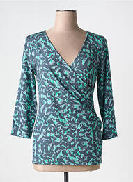 Top imprimé fantaisie manches 3/4 gris YEST femme