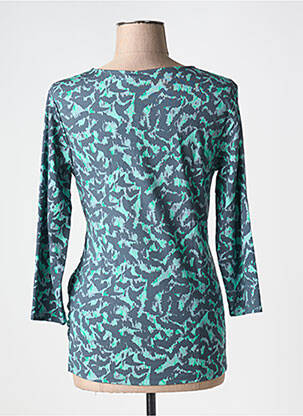 Top imprimé fantaisie manches 3/4 gris YEST femme