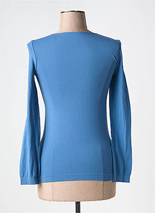 Top coupe cintrée manches longues bleu DIVINA SPOSA femme