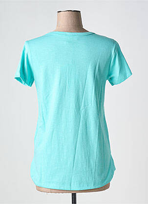 T-shirt coupe droite manches courtes bleu ORIENTIQUE NATURALLY femme