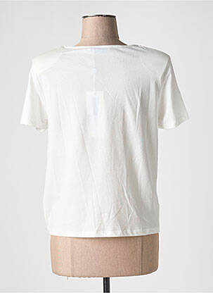 Top manches courtes manches courtes blanc MD'M femme