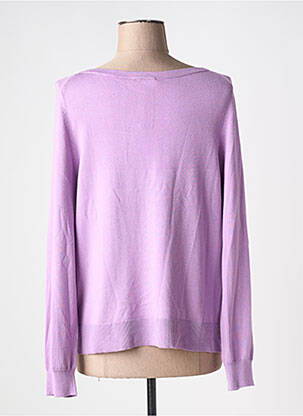 Pull col v manches longues violet SURKANA femme