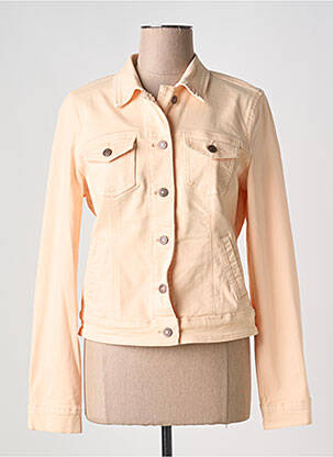 Veste casual col chemisier orange YEST femme