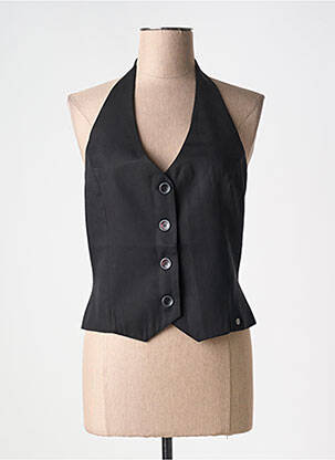 Gilet sans manche coupe cintrée noir SURKANA femme